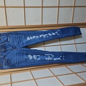 Junior Girls Blue Republic Distressed Blue Jeans Size 7
